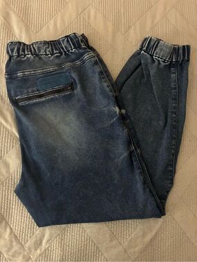 United Colors Of Benetton Slim Dark Blue Elastic-Waist Jeans